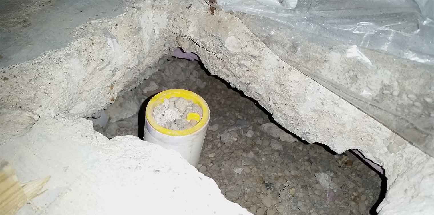 backfill settled underneath concrete slab leaving a gap in Urbandale, Iowa home