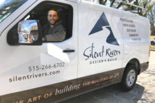 Senior lead artisan Craig Seagren in one of the Silent Rivers vans