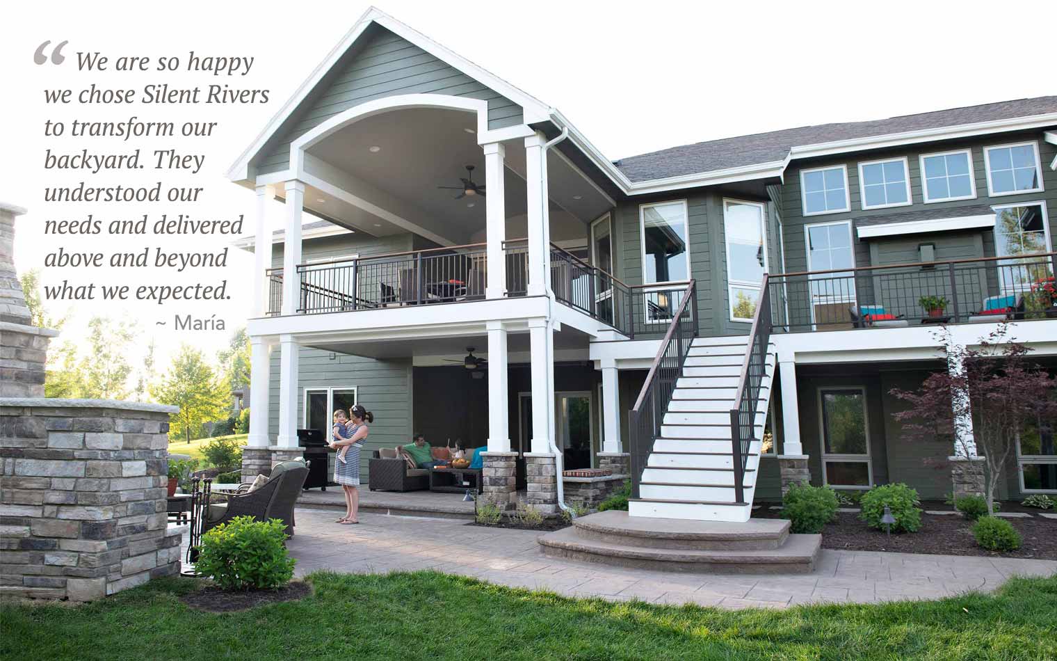 deck patio remodel in Urbandale by Silent Rivers