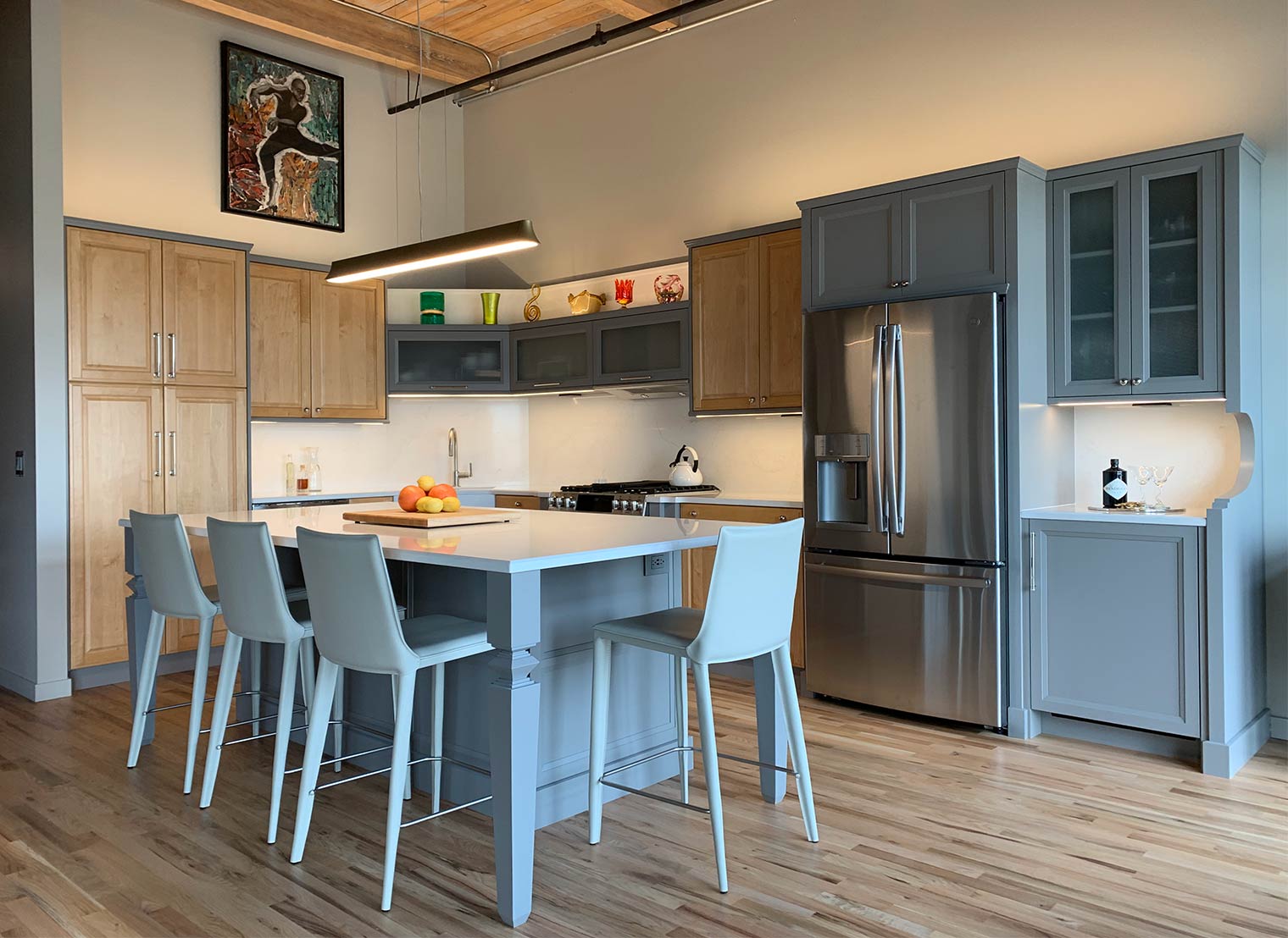 Brown Camp Loft kitchen remodel by Silent Rivers