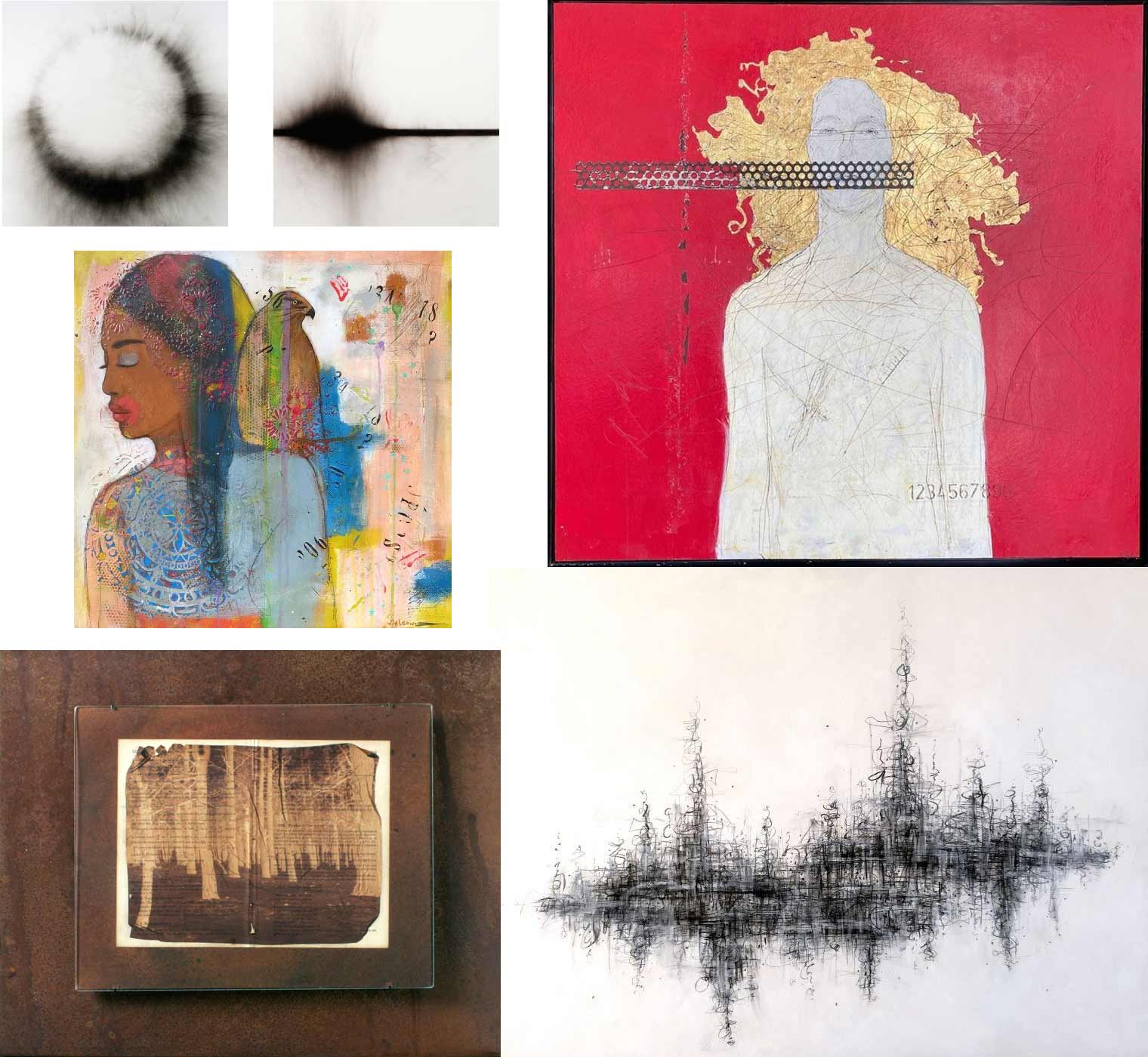 Des Moines Arts Festival exhibit DMAF Curated Emerging Horizons artwork